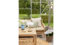 Paris Uppladdningsbar Bordslampa 28cm Mässing/Vit