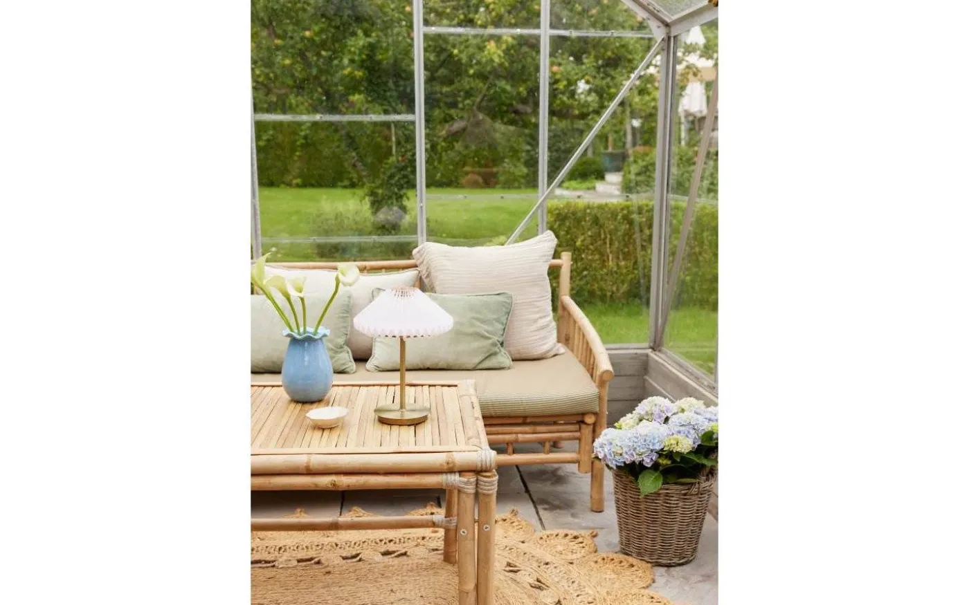 Paris Uppladdningsbar Bordslampa 28cm Mässing/Vit