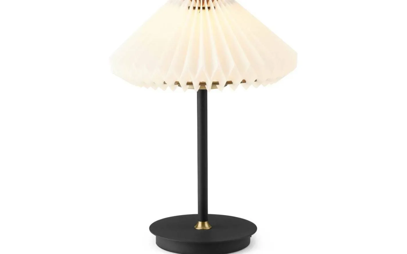 Paris Uppladdningsbar Bordslampa 28cm Svart/Vit