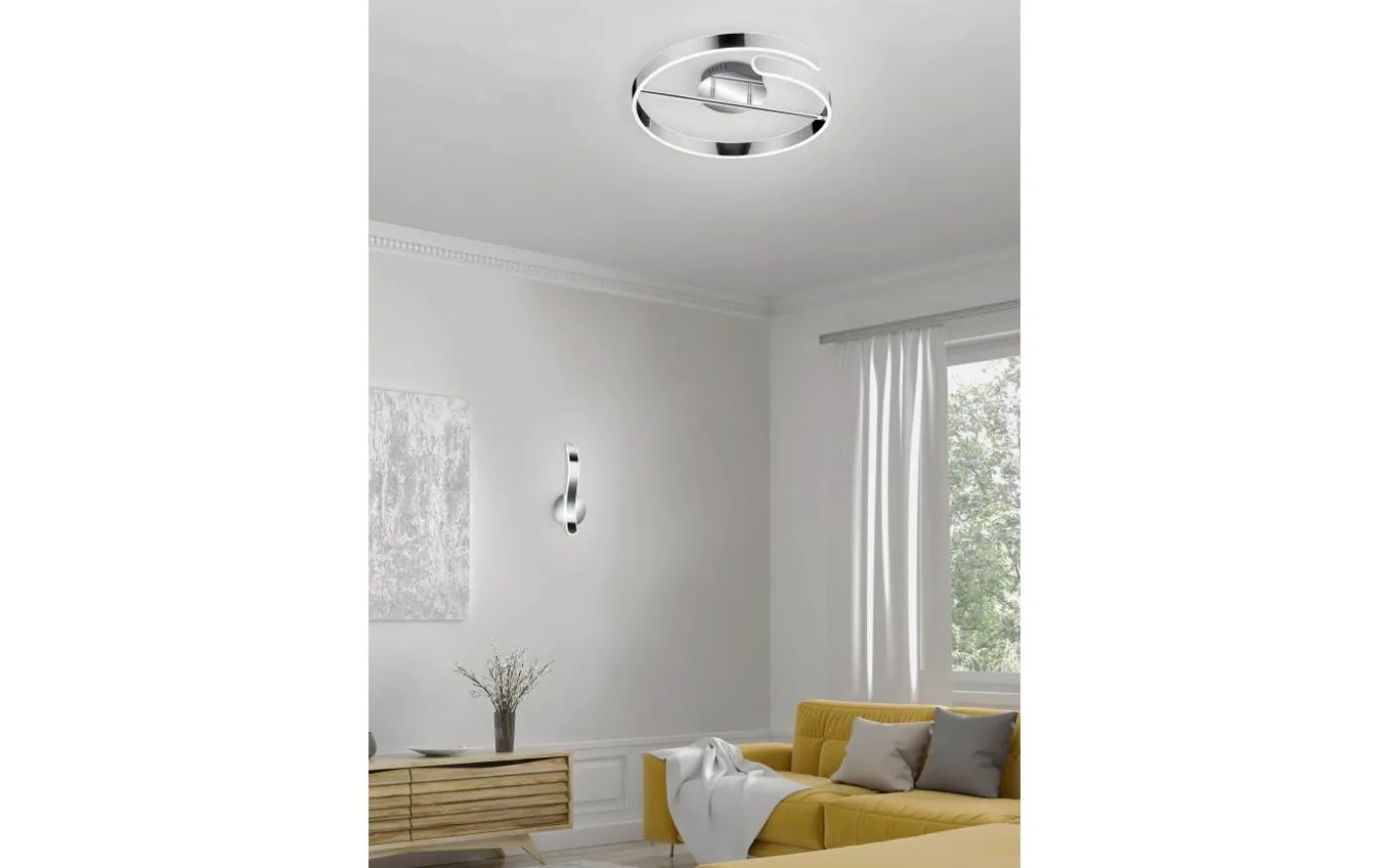 Parma Vägglampa LED krom 4000K