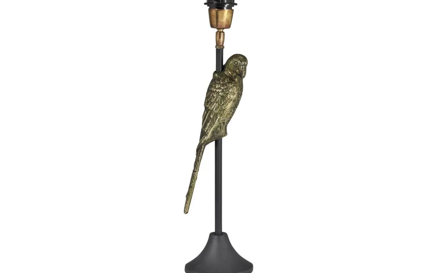 Parrot Lampfot 41cm Antikmässing