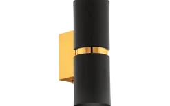 Passa Vägglampa LED 3000K 2x3W Guld/Svart