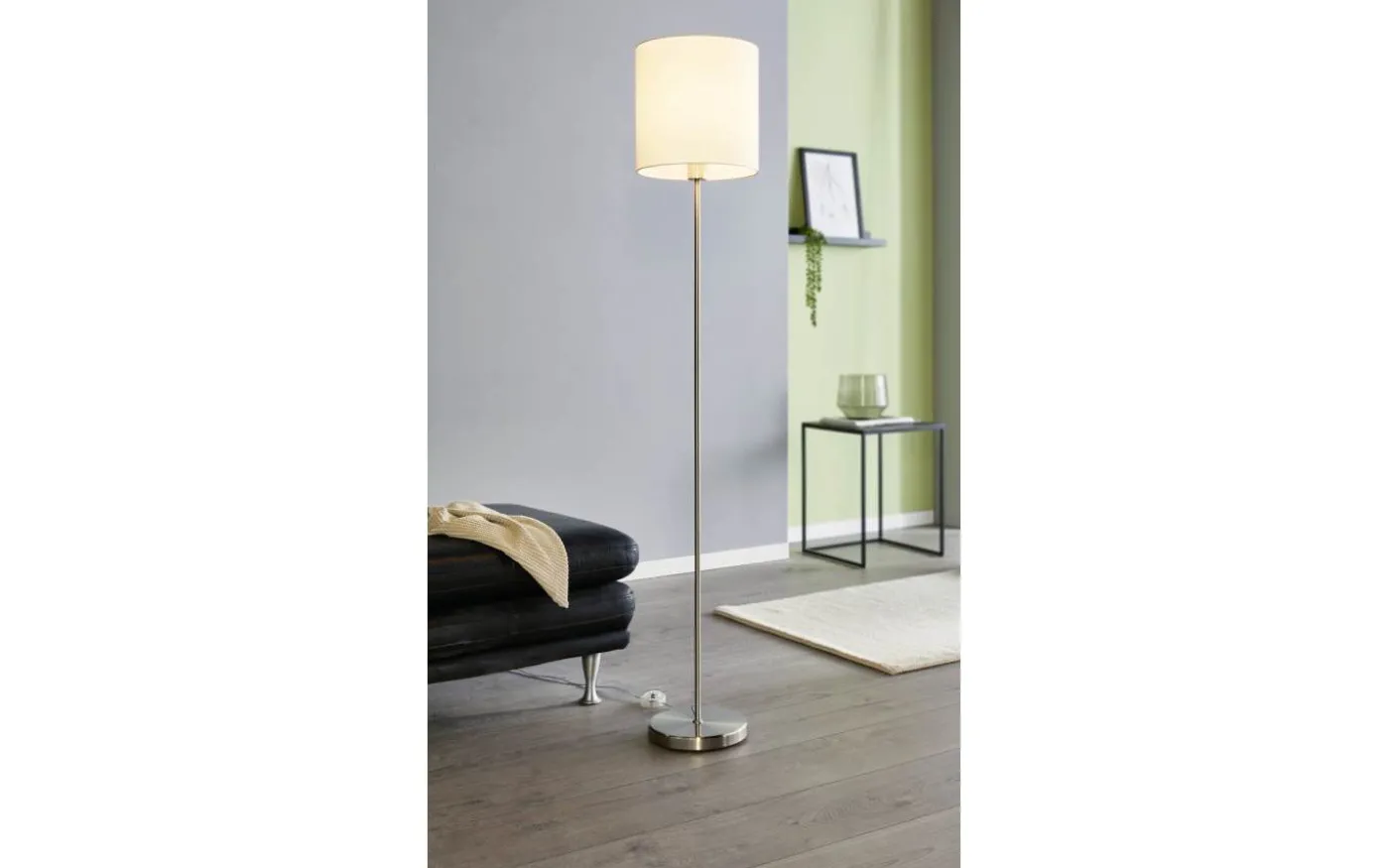 Pasteri Golvlampa 158cm Matt Nickel/Vit