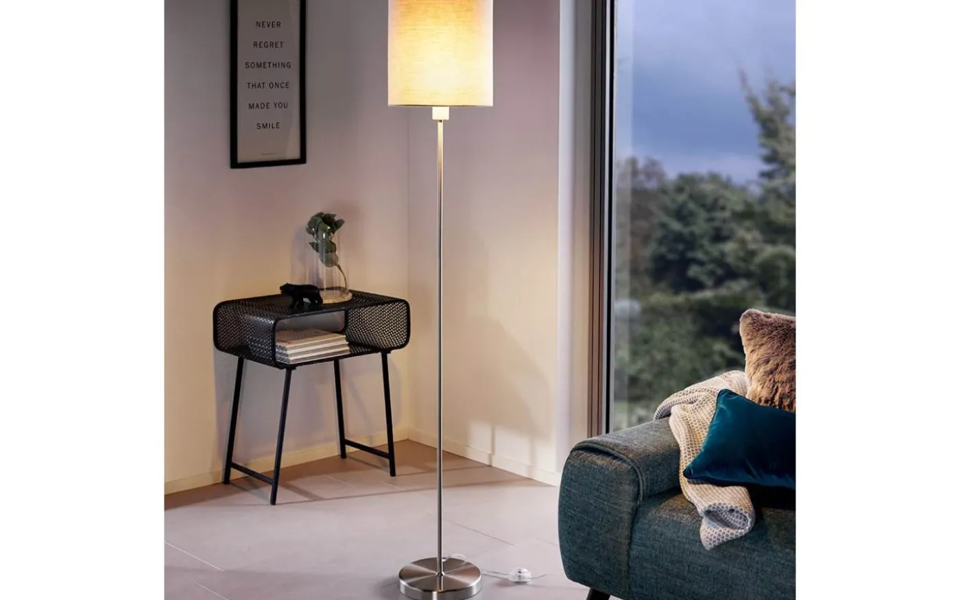 Pasteri Golvlampa 158cm Matt Nickel/Taupe