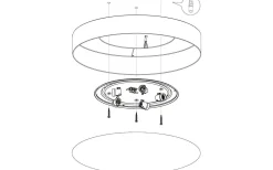 Pasteri Plafond 76cm Taupe
