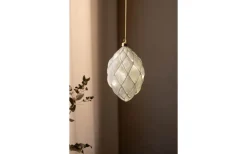 Pearl Batteridriven Dekoration 12cm Vit