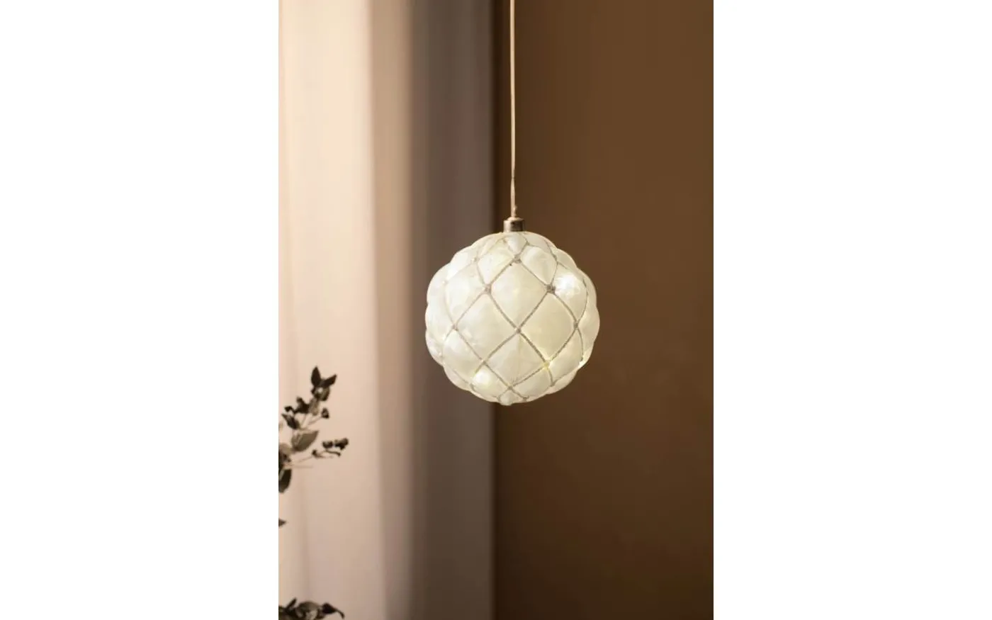 Pearl Dekoration 15cm Vit