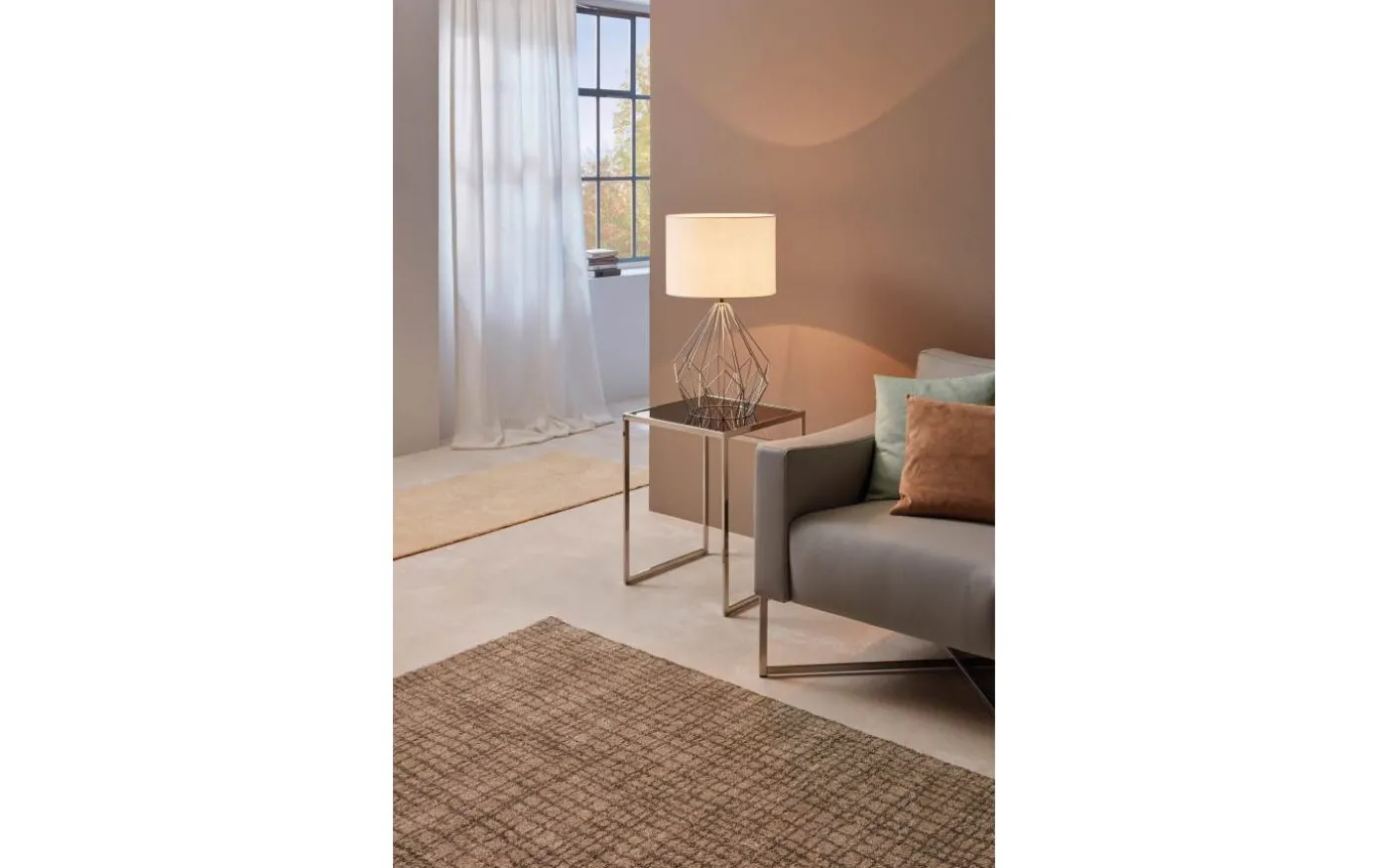 Pedregal Bordslampa 65cm Krom/Vit