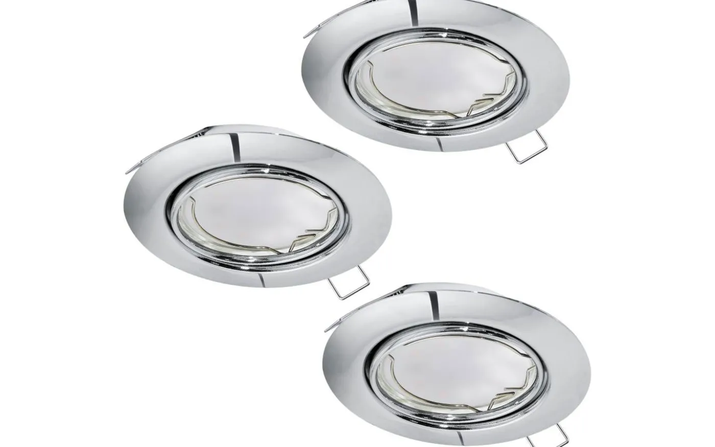 Peneto Spotlight 3-Pack GU10 LED 3000K 3x4,6W Krom