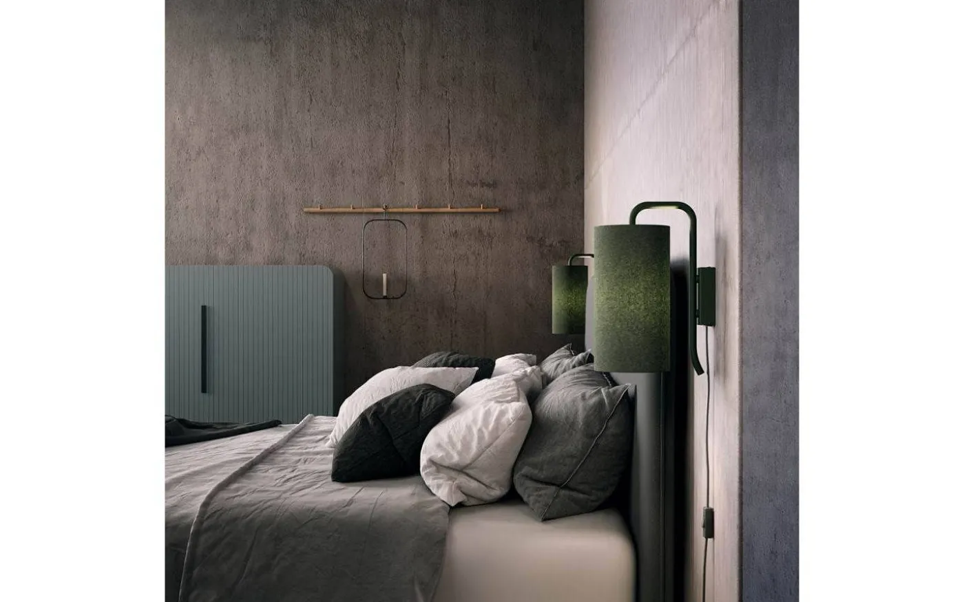 Pensile Vägglampa 30cm Bottle Green exkl. Skärm