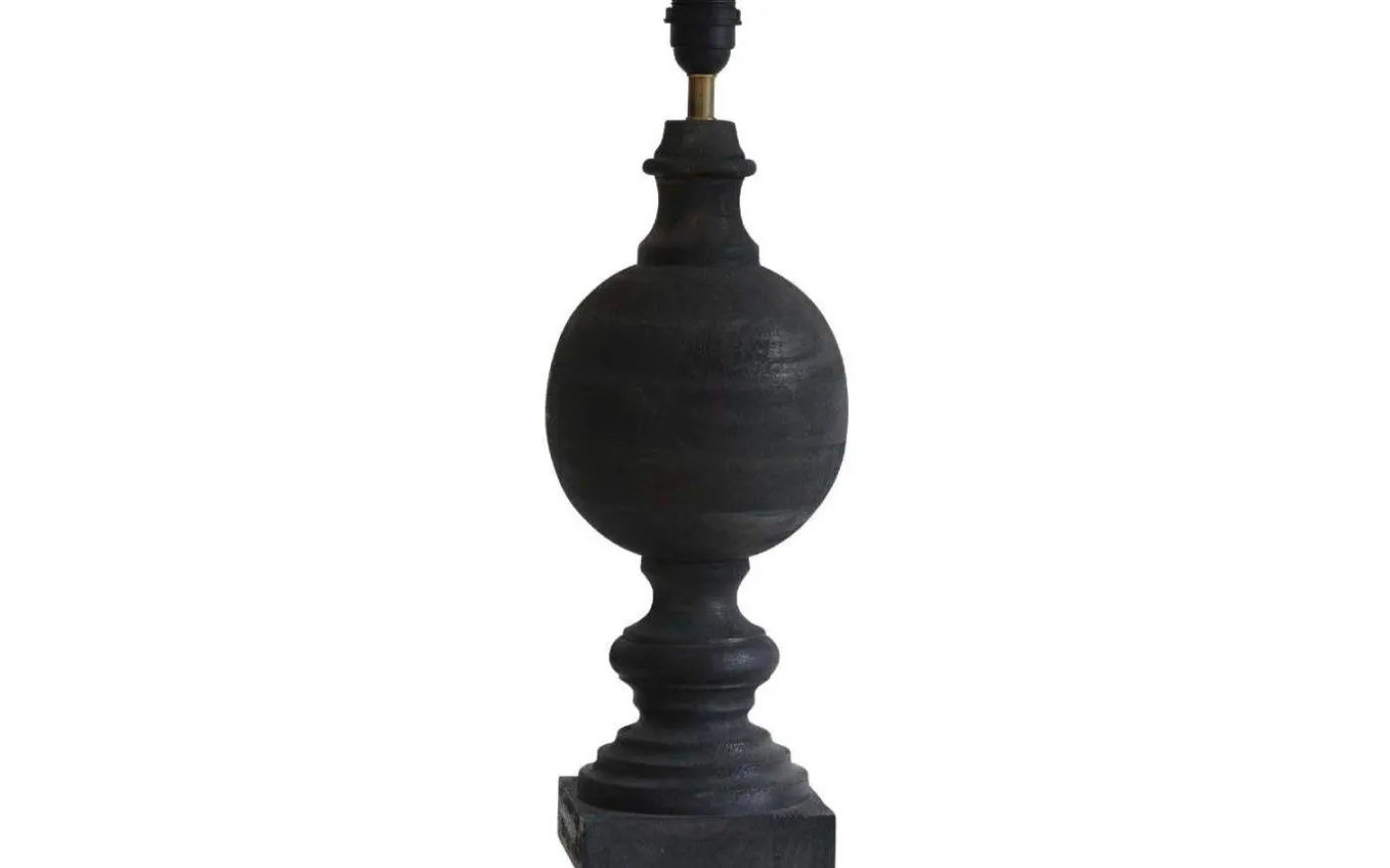 Percy Lampfot 53cm Antik Svart