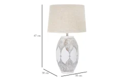 Perfect Bordslampa 67cm Vit/Beige