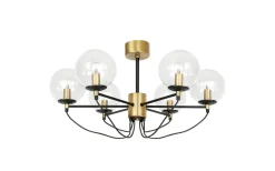 Perla 6 Taklampa 78cm 6L Mässing