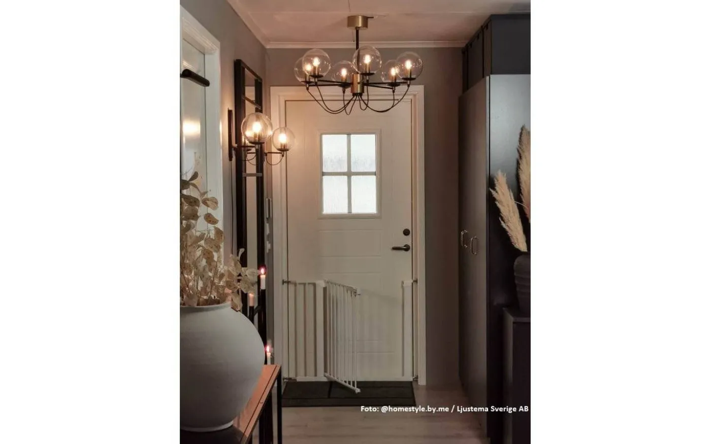 Perla 6 Taklampa 78cm 6L Mässing