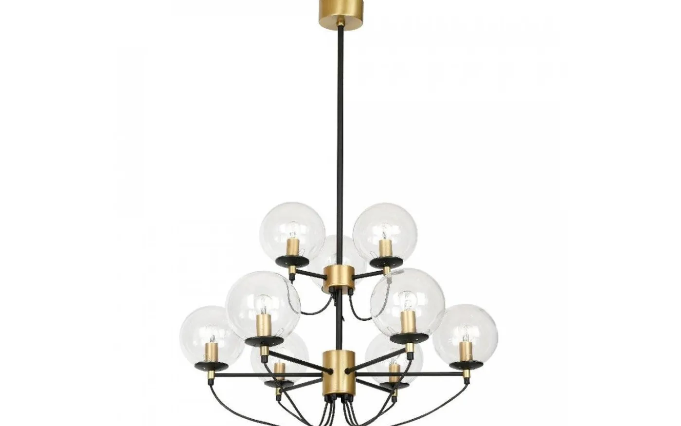 Perla 9 Taklampa 95cm Mässing