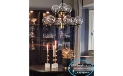 Perla 9 Taklampa 95cm Mässing