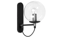 Perla 1 Vägglampa E14 Silver/Svart