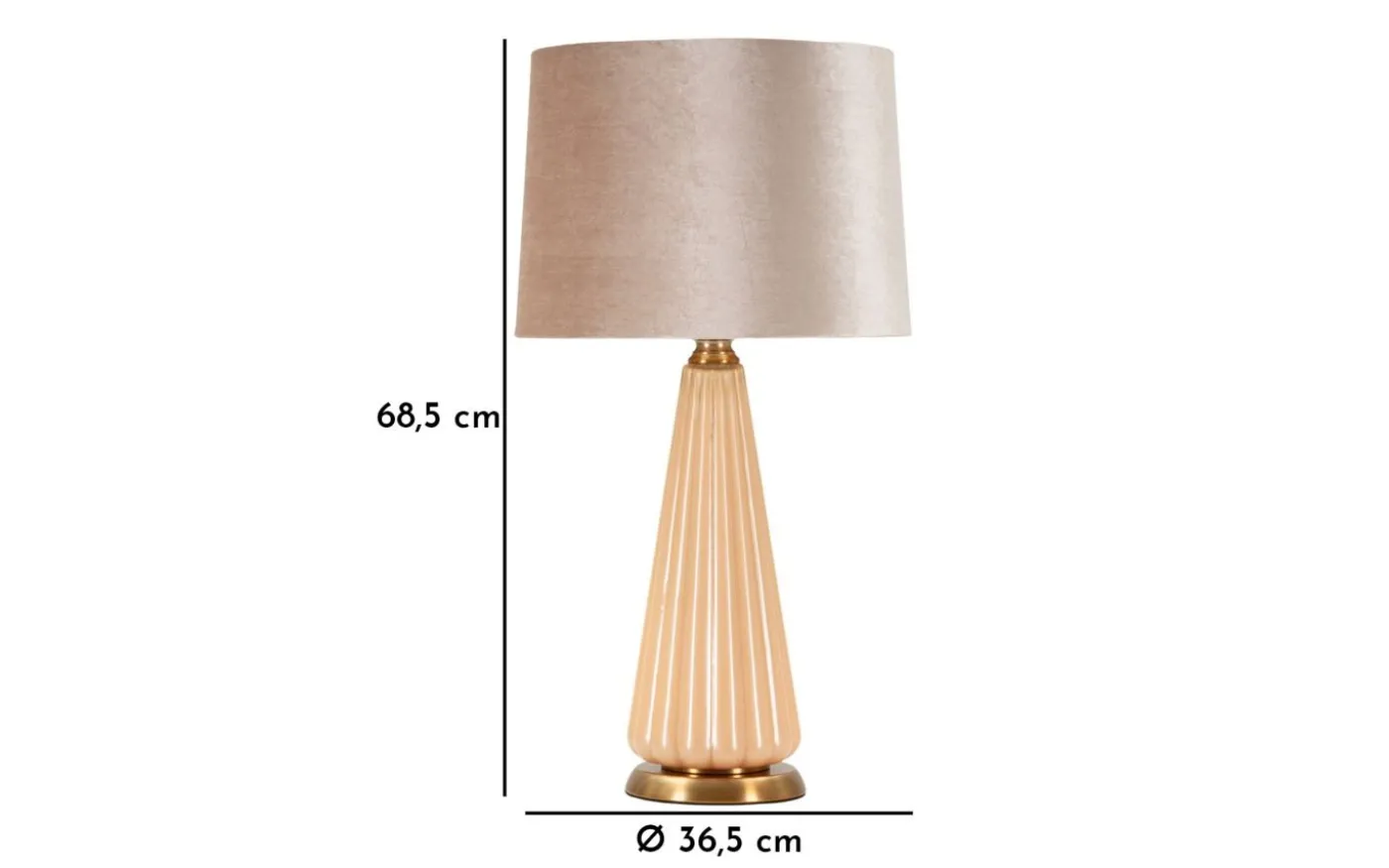 Perly Bordslampa 68,5cm Beige/Grå