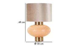Perly Bordslampa 49cm Beige/Grå
