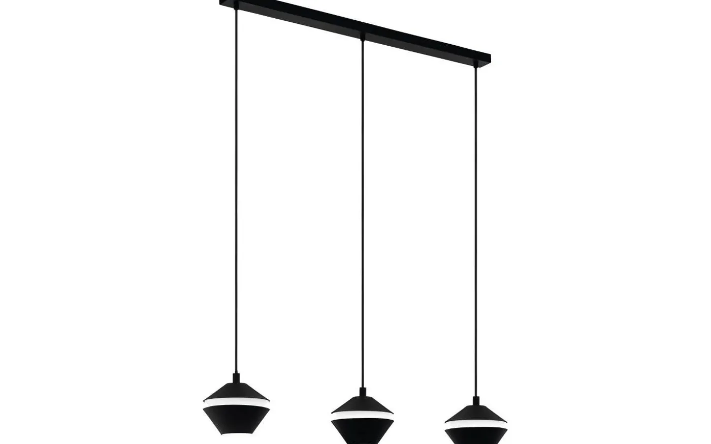 Perpigo Taklampa 87cm GU10 LED 3000k 3x4,5W Svart