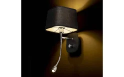 Perth Sänglampa Svart/Krom