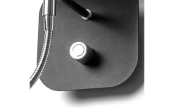 Perth Sänglampa Svart/Krom