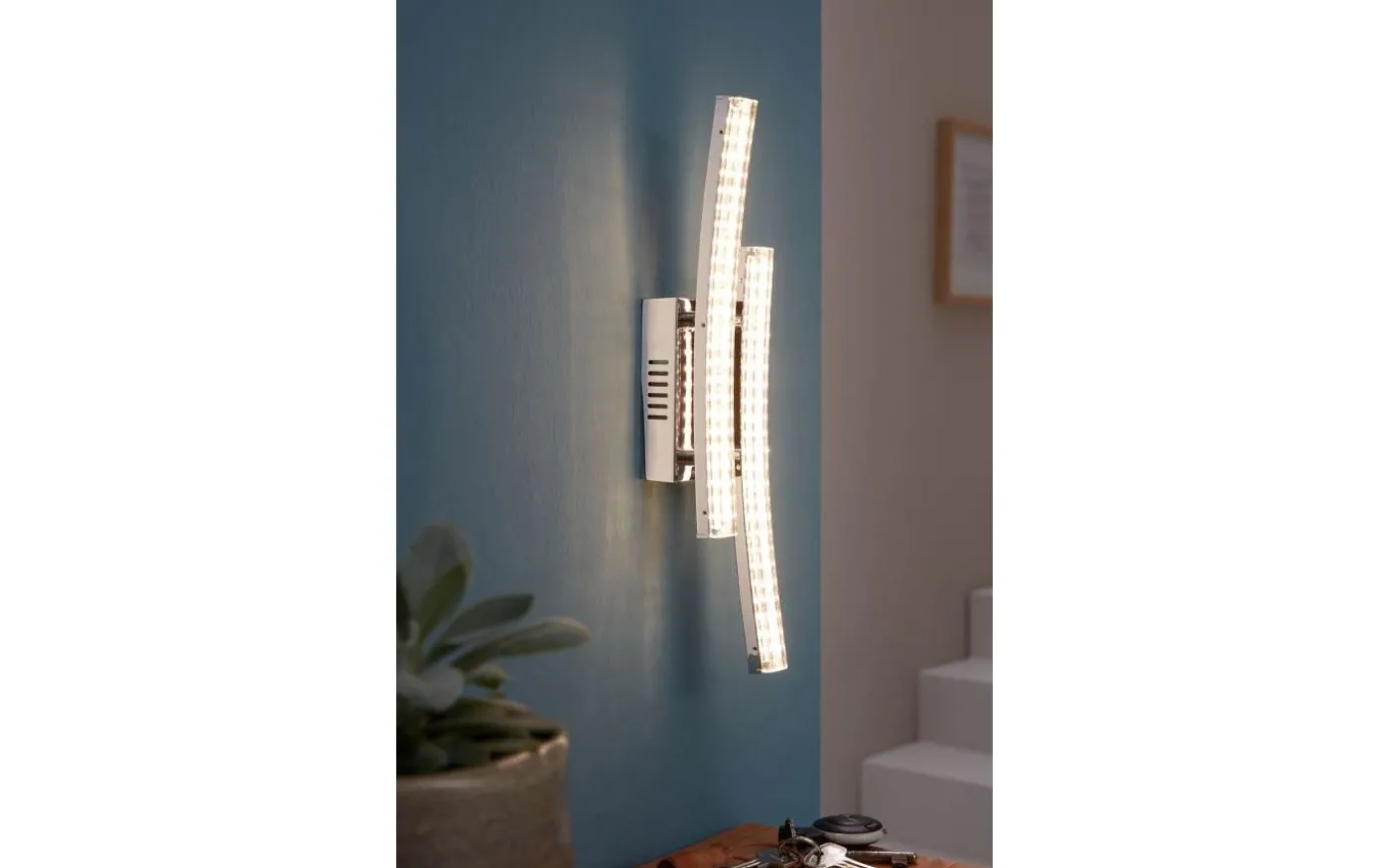 Pertini Plafond 33cm LED 3000K 6,6W Krom