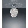 Petty Plafond 20cm E14 krom/transparent