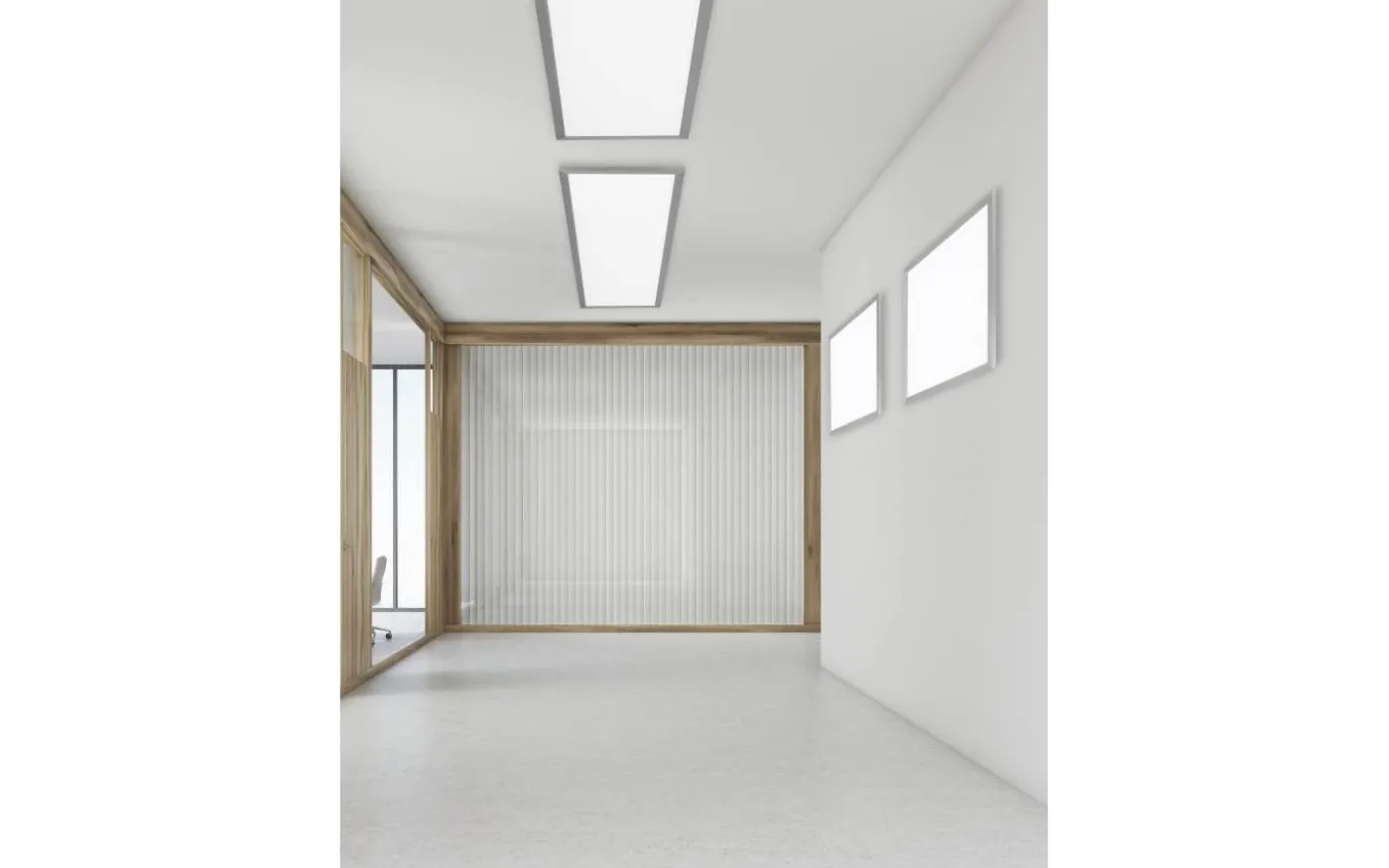 Phoenix Plafond LED 62x62cm borstat stål