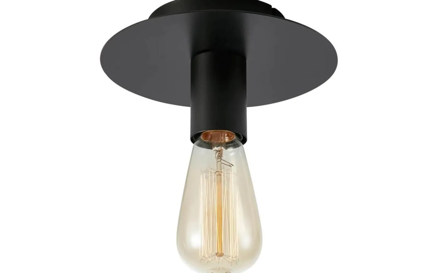 Piatto Plafond 18cm Matt Svart