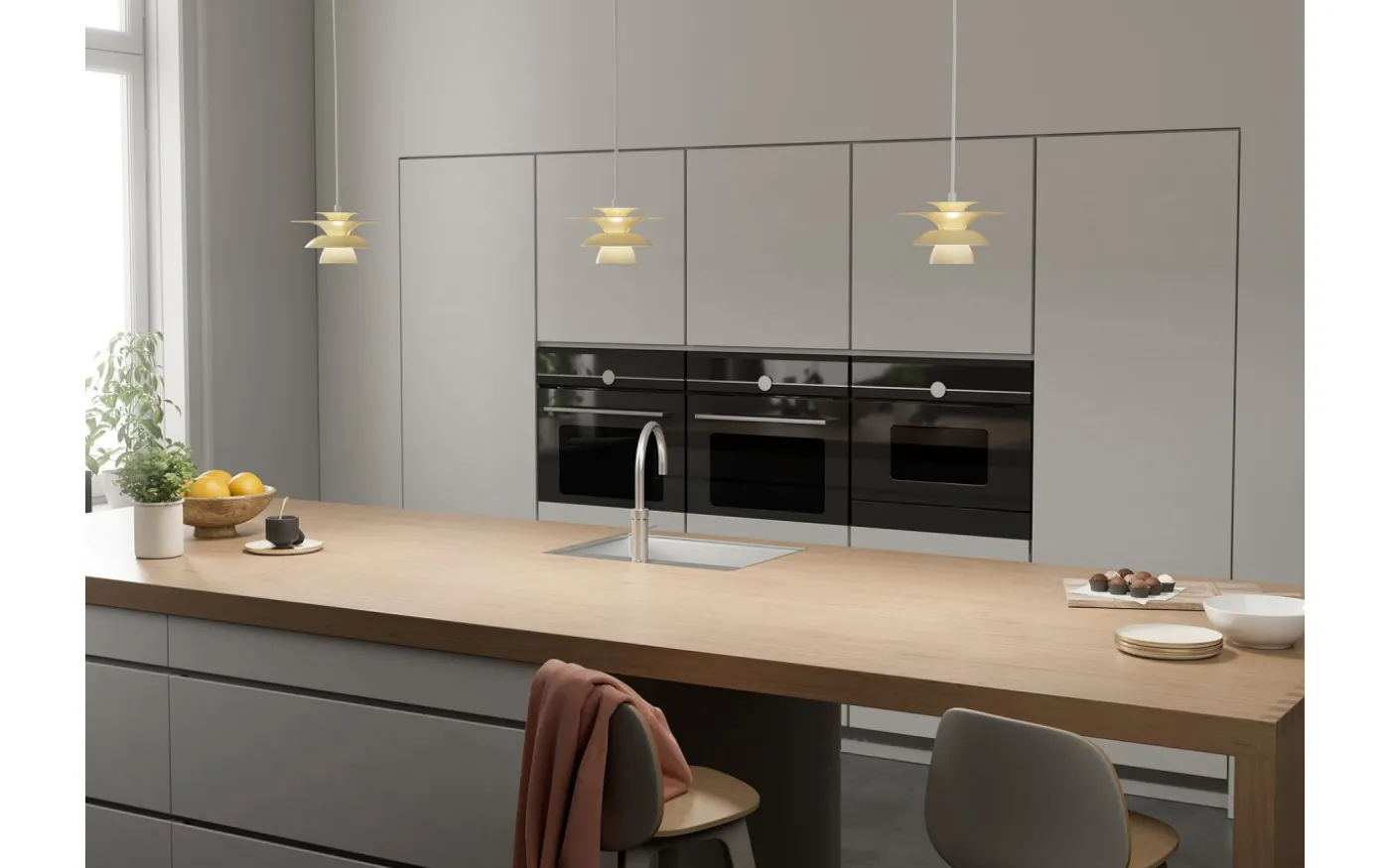 Picasso Pendelarmatur Ø18cm Ljus Honung