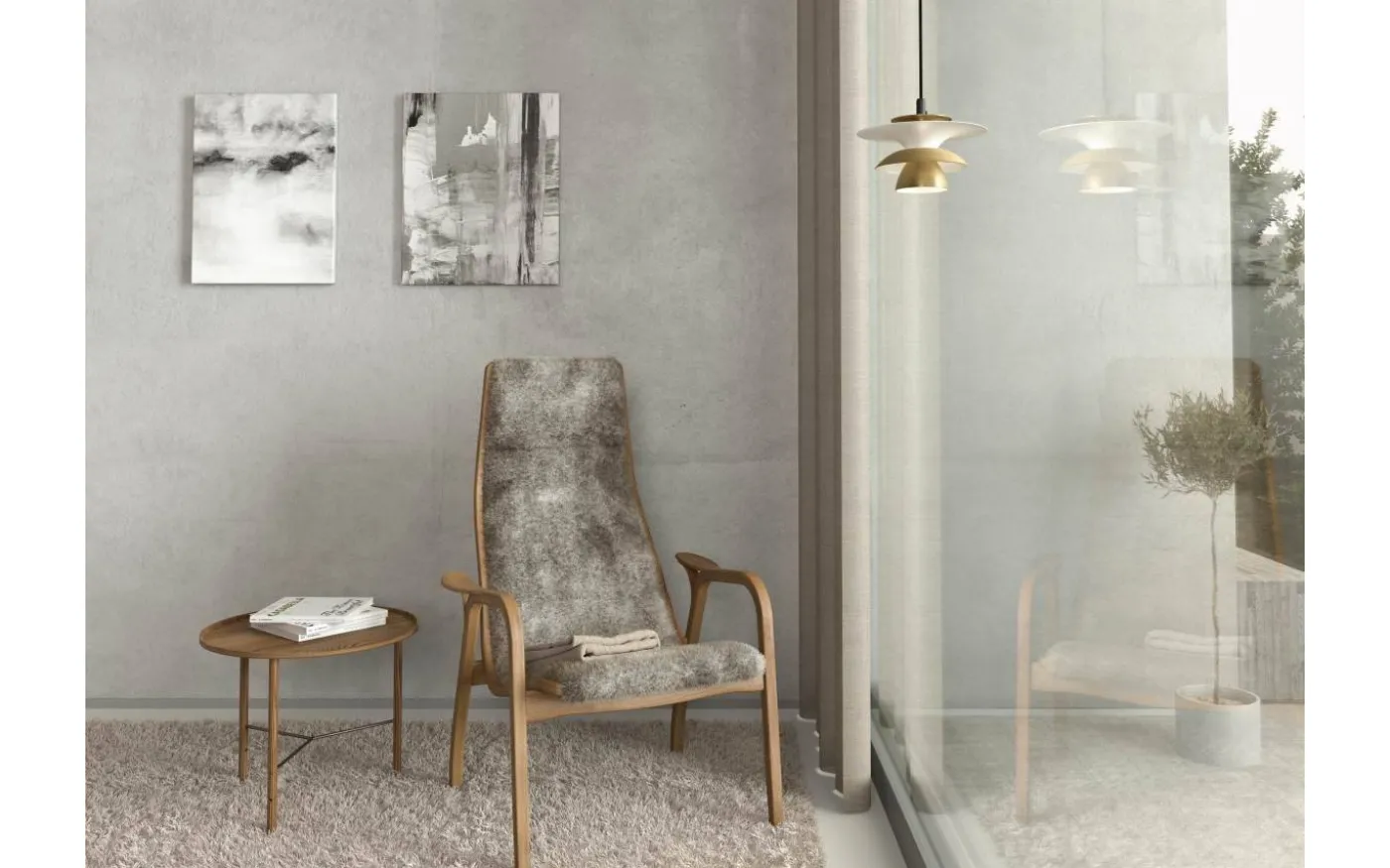 Picasso Pendelarmatur Ø18cm Anikmässing