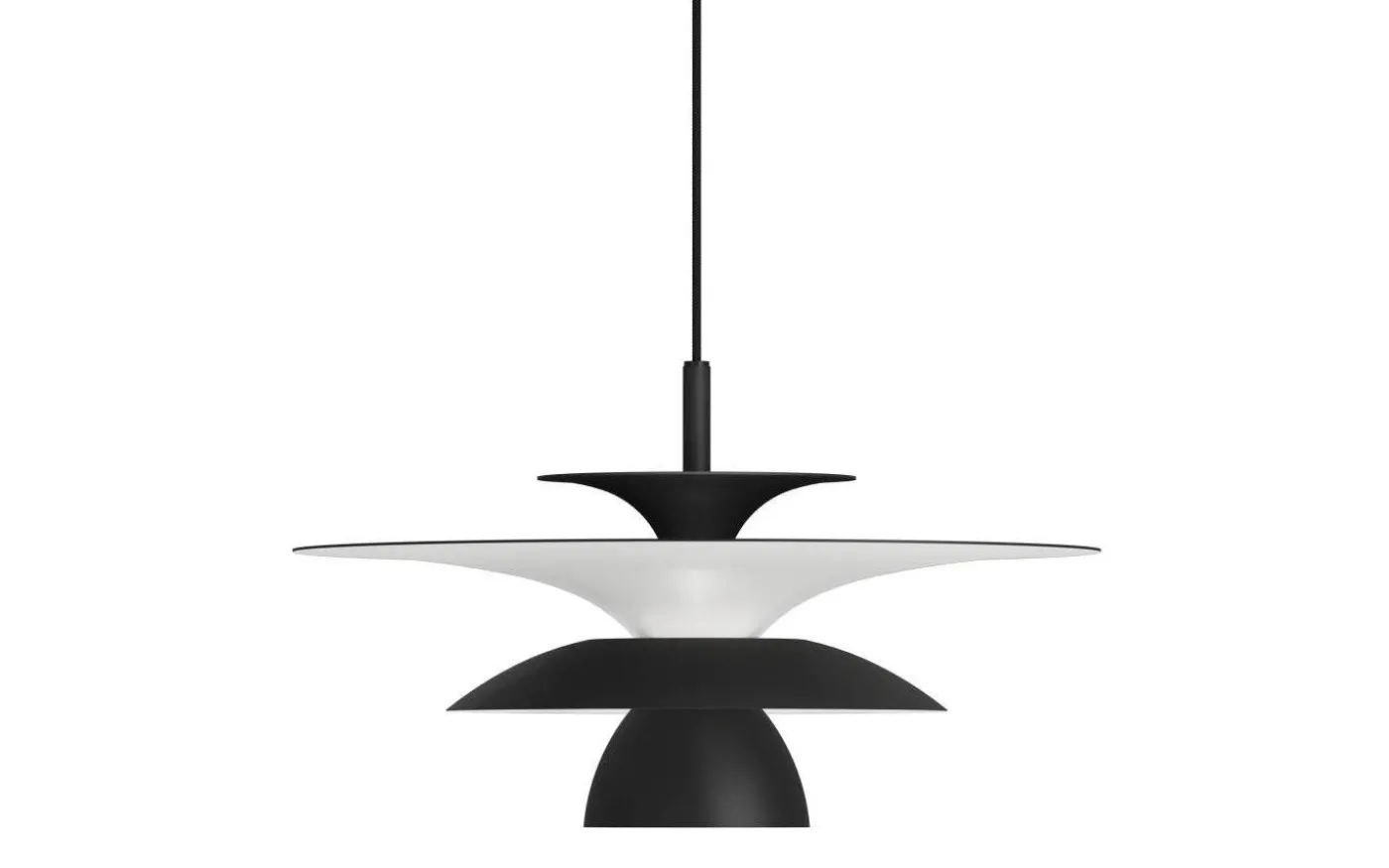 Picasso Taklampa 38cm Mattsvart