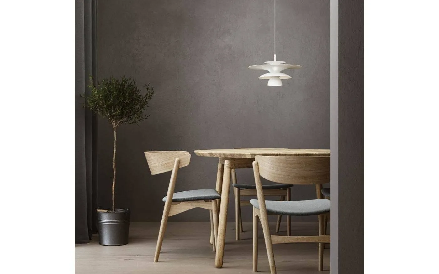 Picasso Taklampa 38cm Mattvit