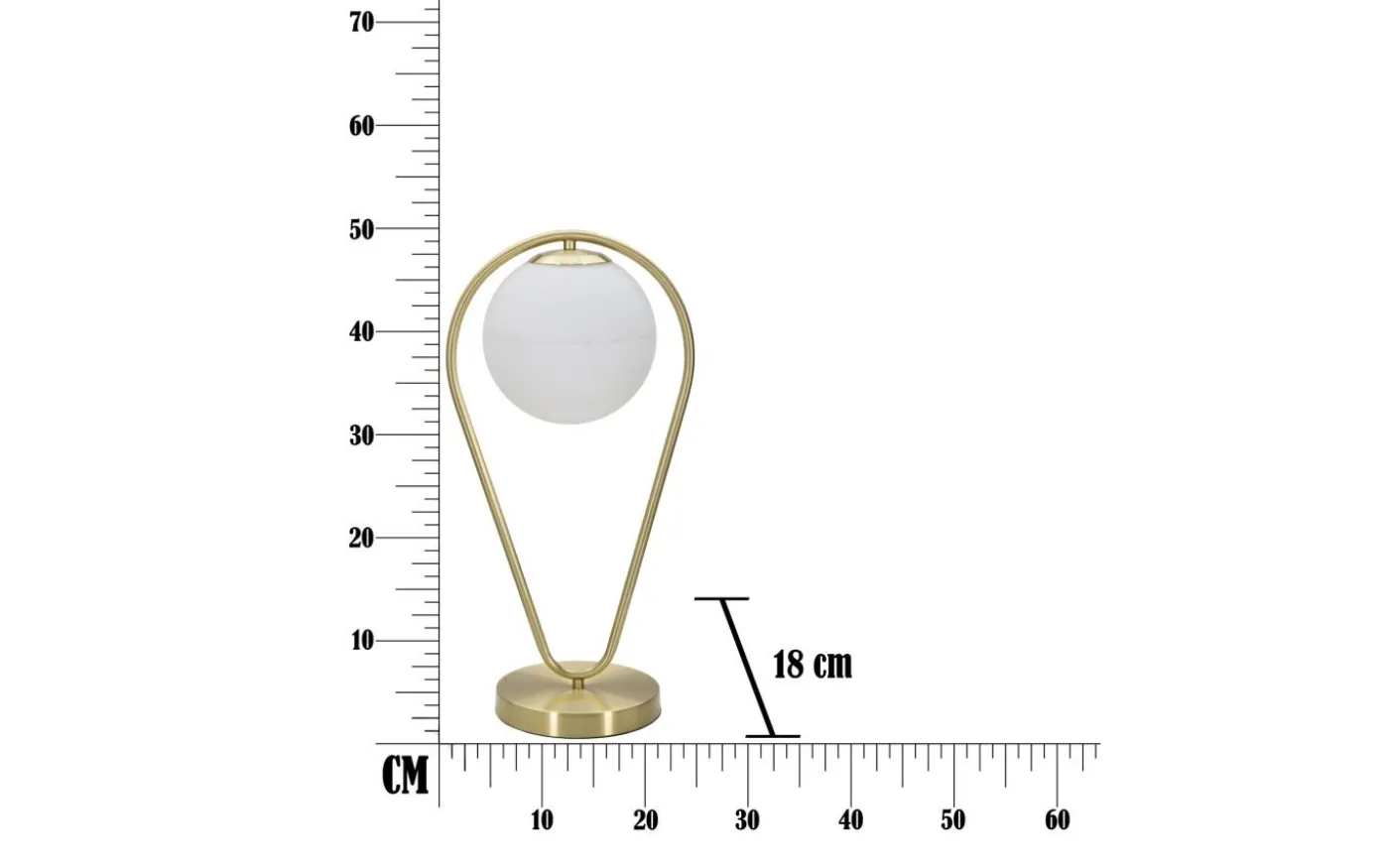 Piccolo Bordslampa 50cm Guld