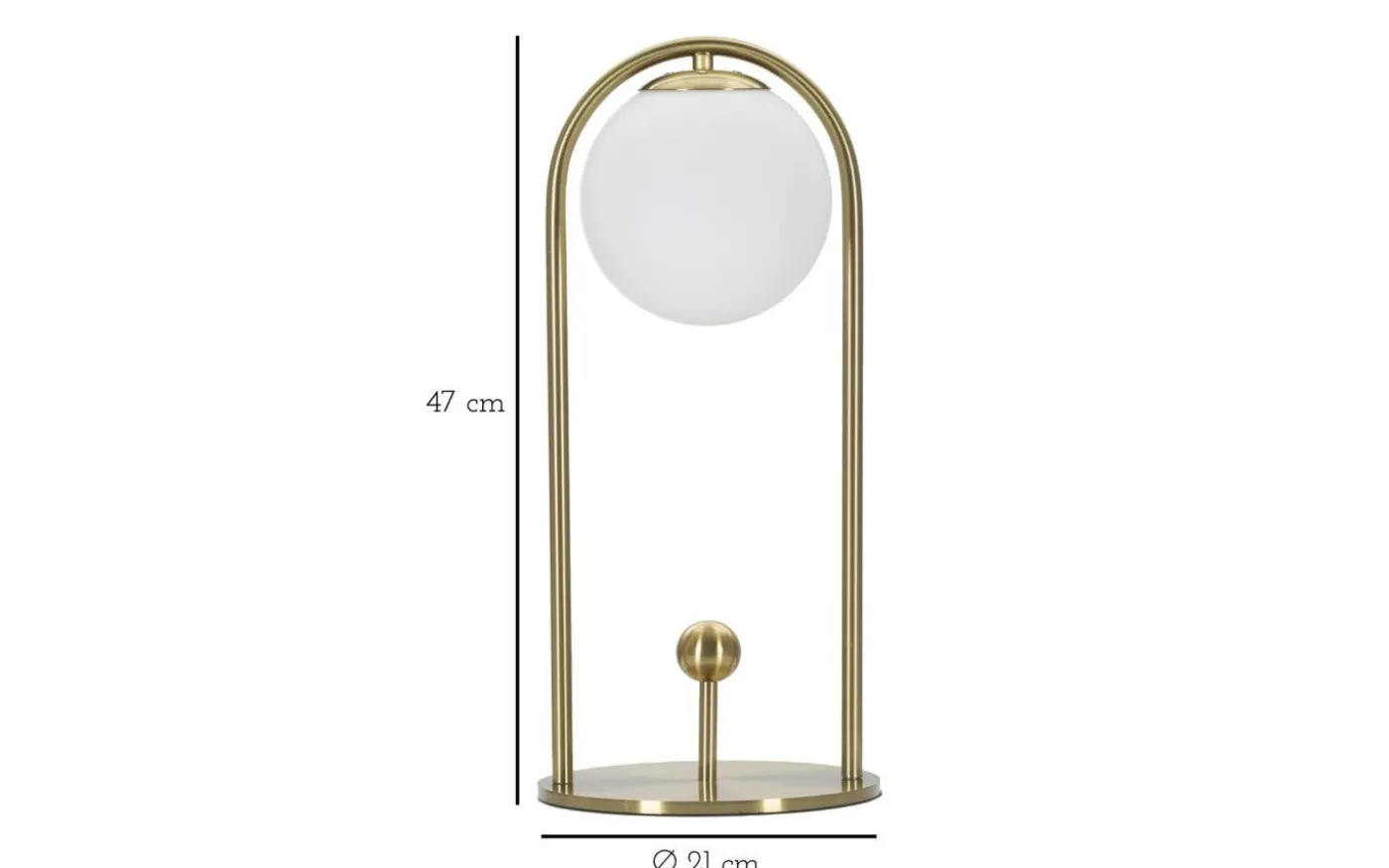 Piccolo Bordslampa 47cm Guld