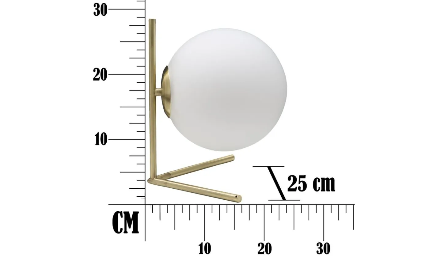 Piccolo Bordslampa 27cm Guld