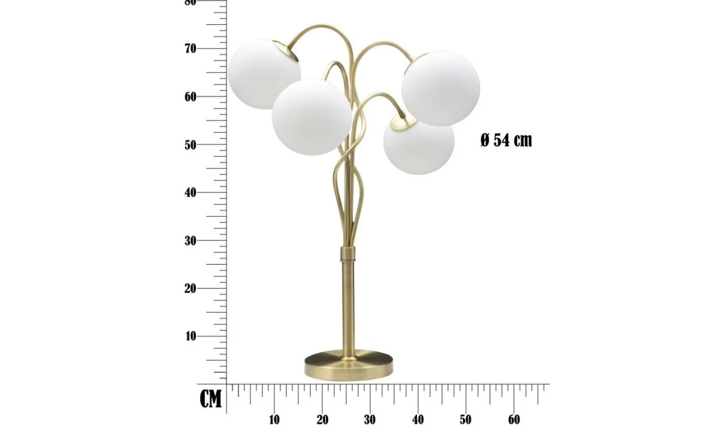 Piccolo Bordslampa 74cm Guld