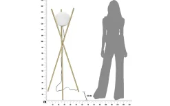 Piccolo Golvlampa 155cm Guld