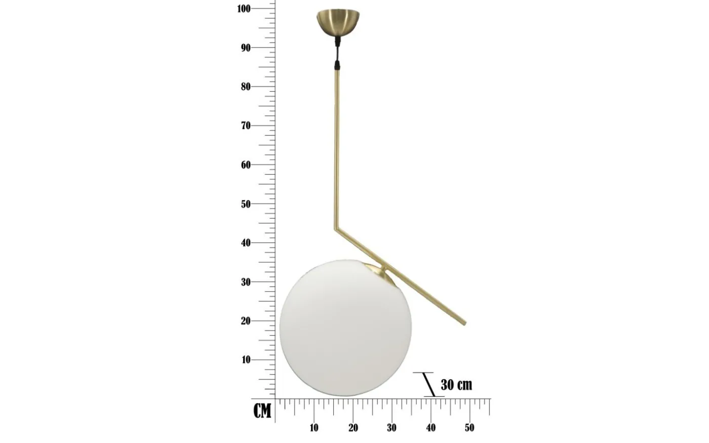 Piccolo Taklampa 100cm Guld