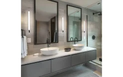 Piera H2O Vägglampa LED 80cm krom IP44