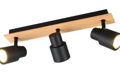 Pierre Spotlight 3-delad matt svart/trä