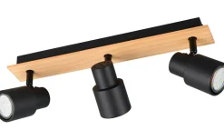 Pierre Spotlight 3-delad matt svart/trä