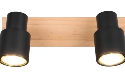 Pierre Spotlight 2-delat matt svart/trä