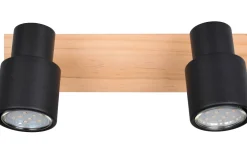 Pierre Spotlight 2-delat matt svart/trä