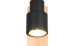 Pierre Spotlight matt svart/trä