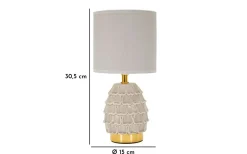 Pigny Bordslampa 30,5cm Ljusgrå