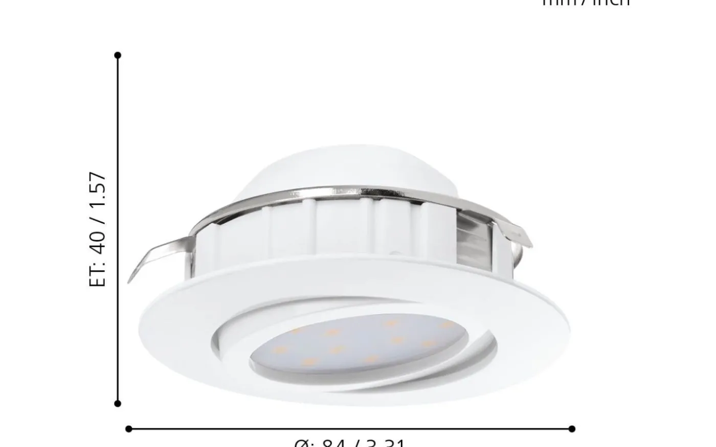 Pineda Spotlight LED 3000K 5,5W Vit