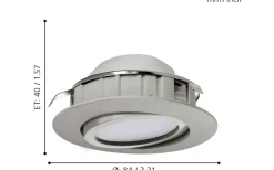 Pineda Spotlight LED 3000K 5,5W Nickel