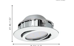 Pineda Spotlight LED 3000K 5,5W Krom